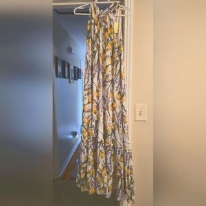 JODIFL Yellow and Purple Maxi Dress